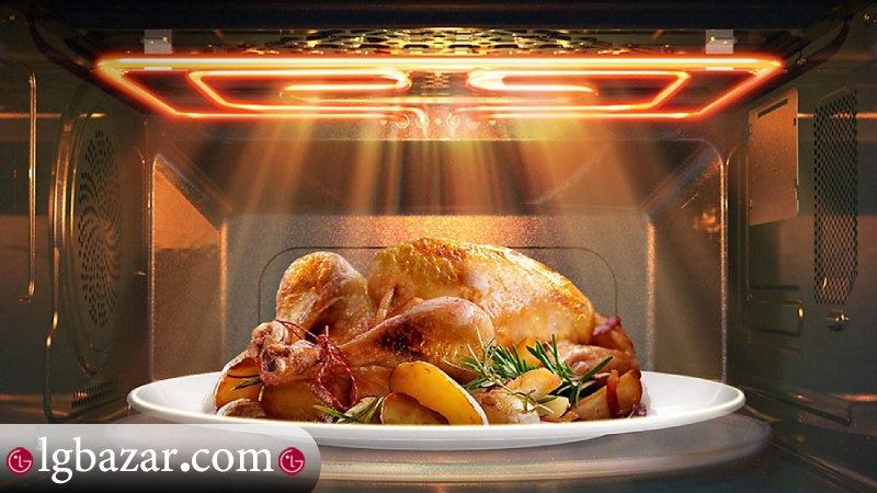 قطعات و ساختار داخلی مایکروویو ال جی مدل 8295