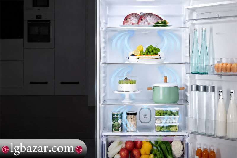 کیفیت ساخت یخچال فریزر بالا پایین الجی مدل GRF-862BVLB