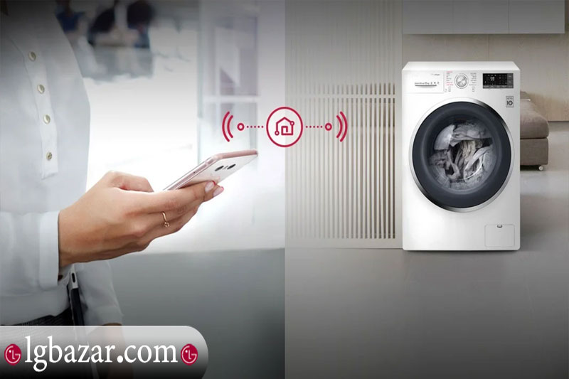 امکانات هوشمند ماشین لباسشویی الجی مدل WDR1307BWP 