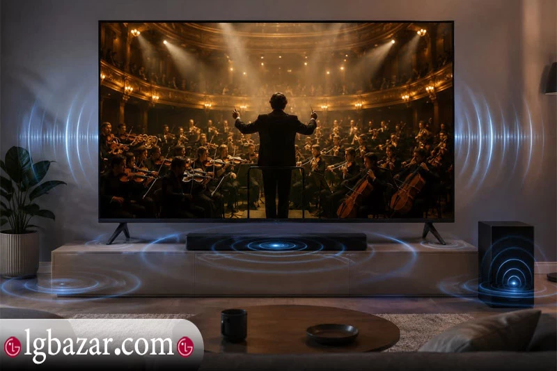 کیفیت صدای تلویزیون 55 اینچ LG مدل NU840B