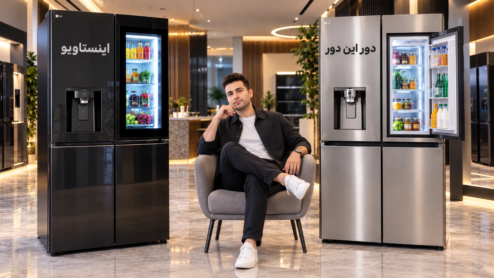 قابلیت اینستاویو و دور این دور یخچال ال جی چیست؟ تفاوت ها و مزایا